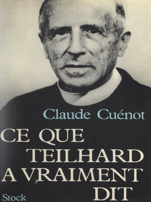 cover image of Ce que Teilhard a vraiment dit